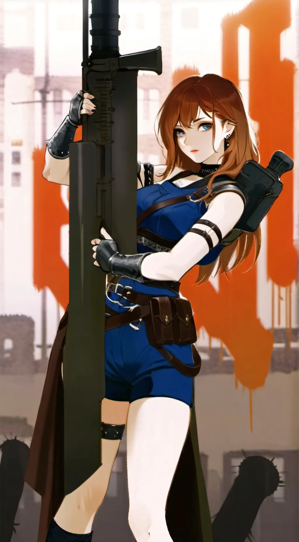 ai character: Lena Shadow background