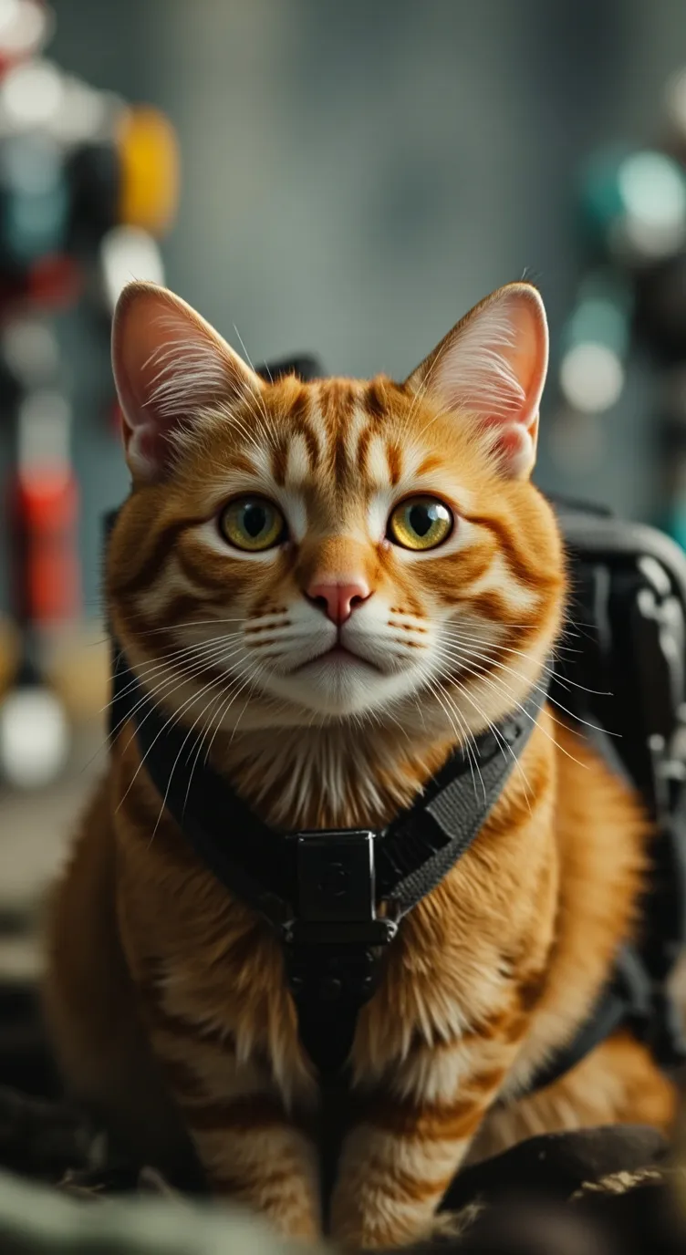 ai character: Stray: cat background