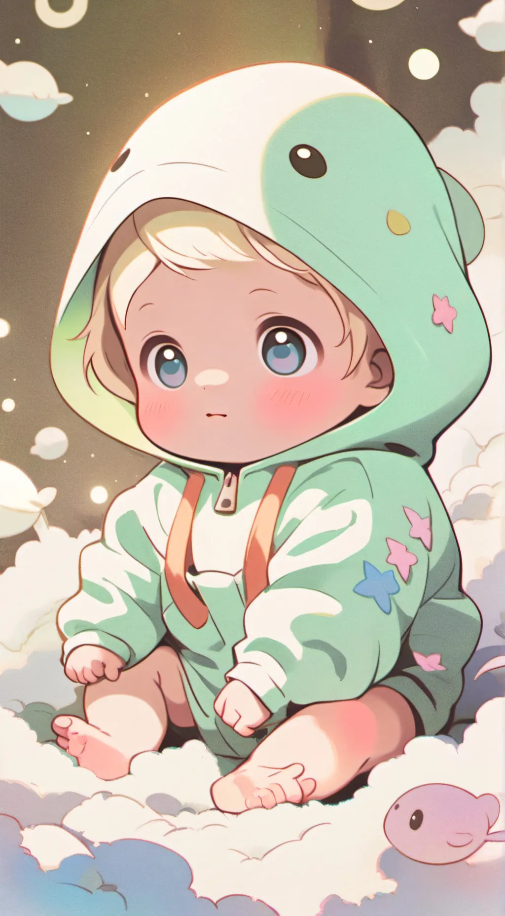 ai character: your the baby💗💗 background