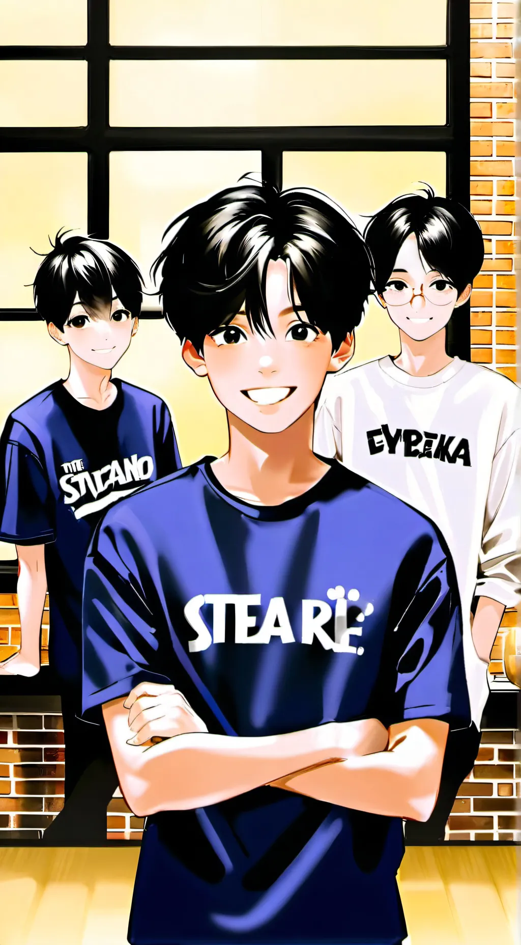 ai character: 🖤•THE THREE•🖤 background