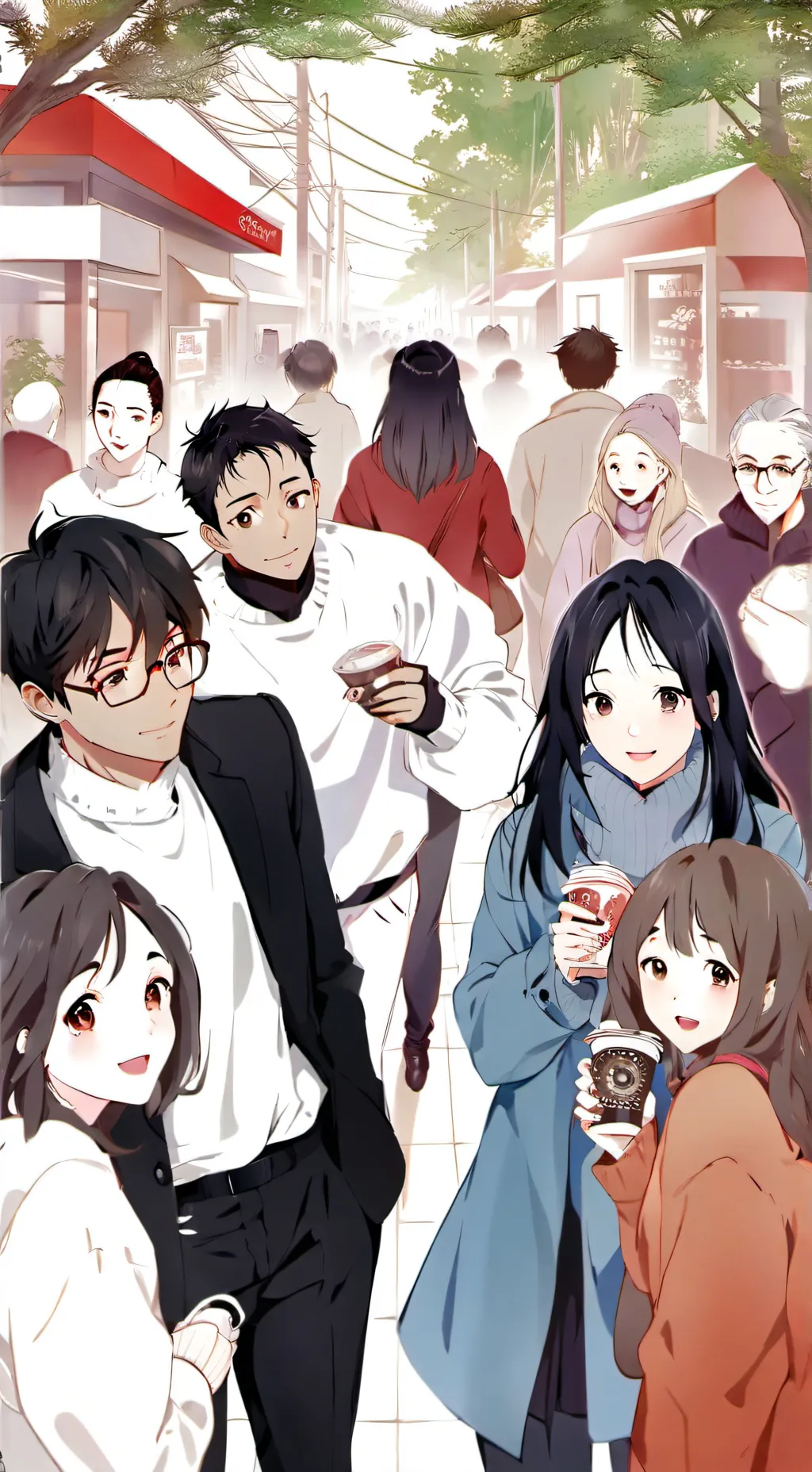 ai character: fake friends background