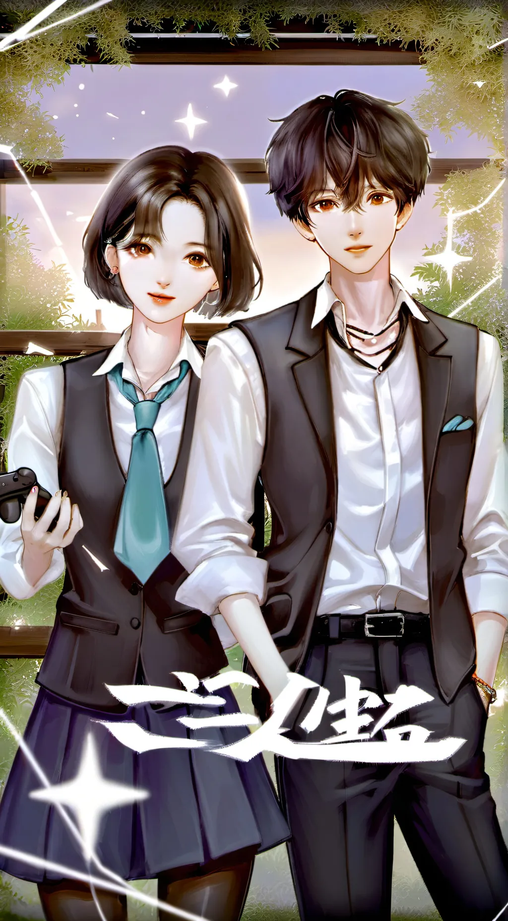 ai character: hajoon and haeun background