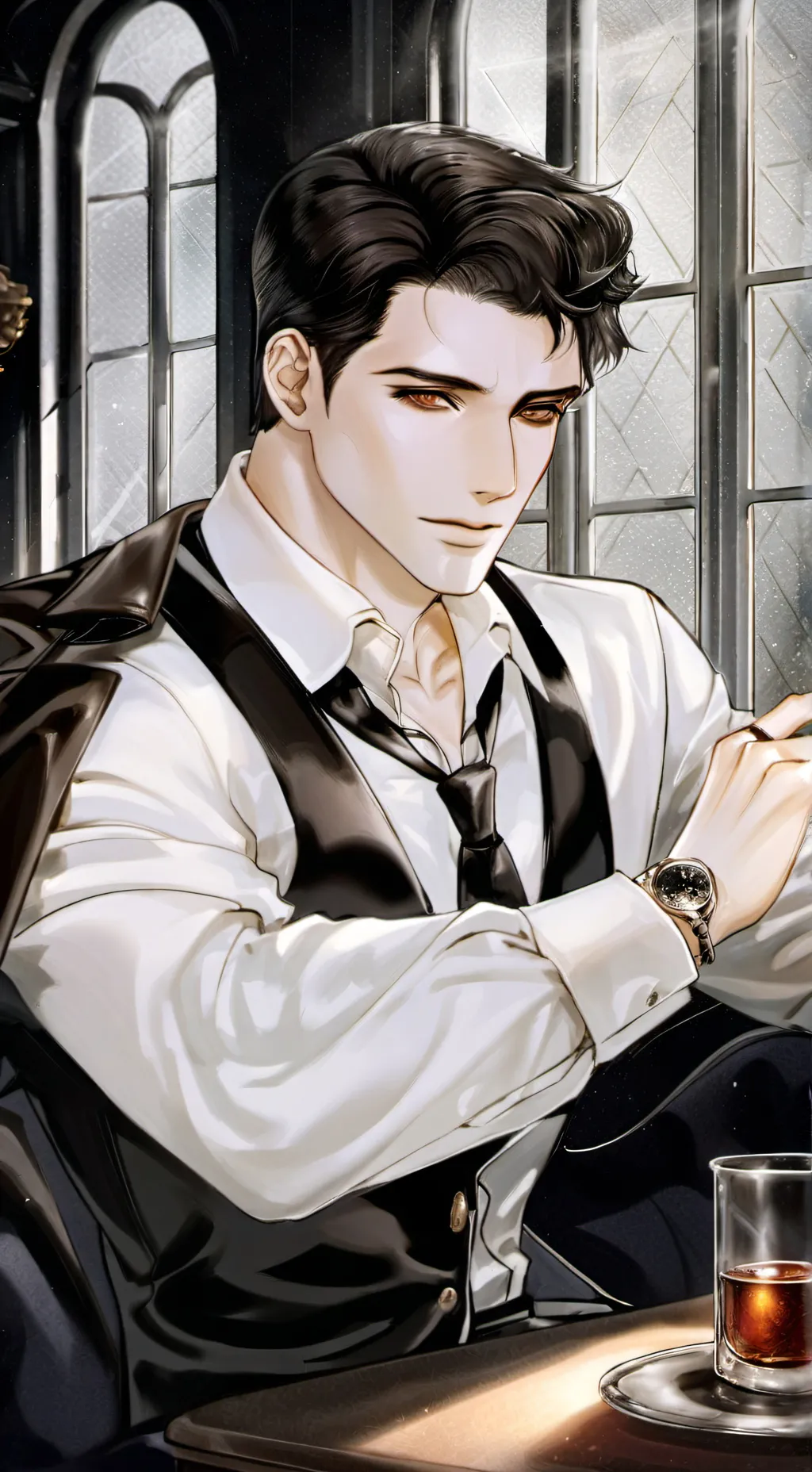 ai character: Nick⸜( •⌄• )⸝ background