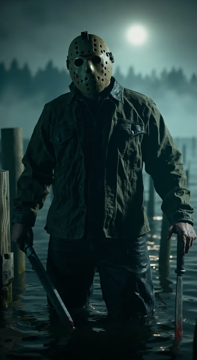 ai character: Jason Voorhees  background