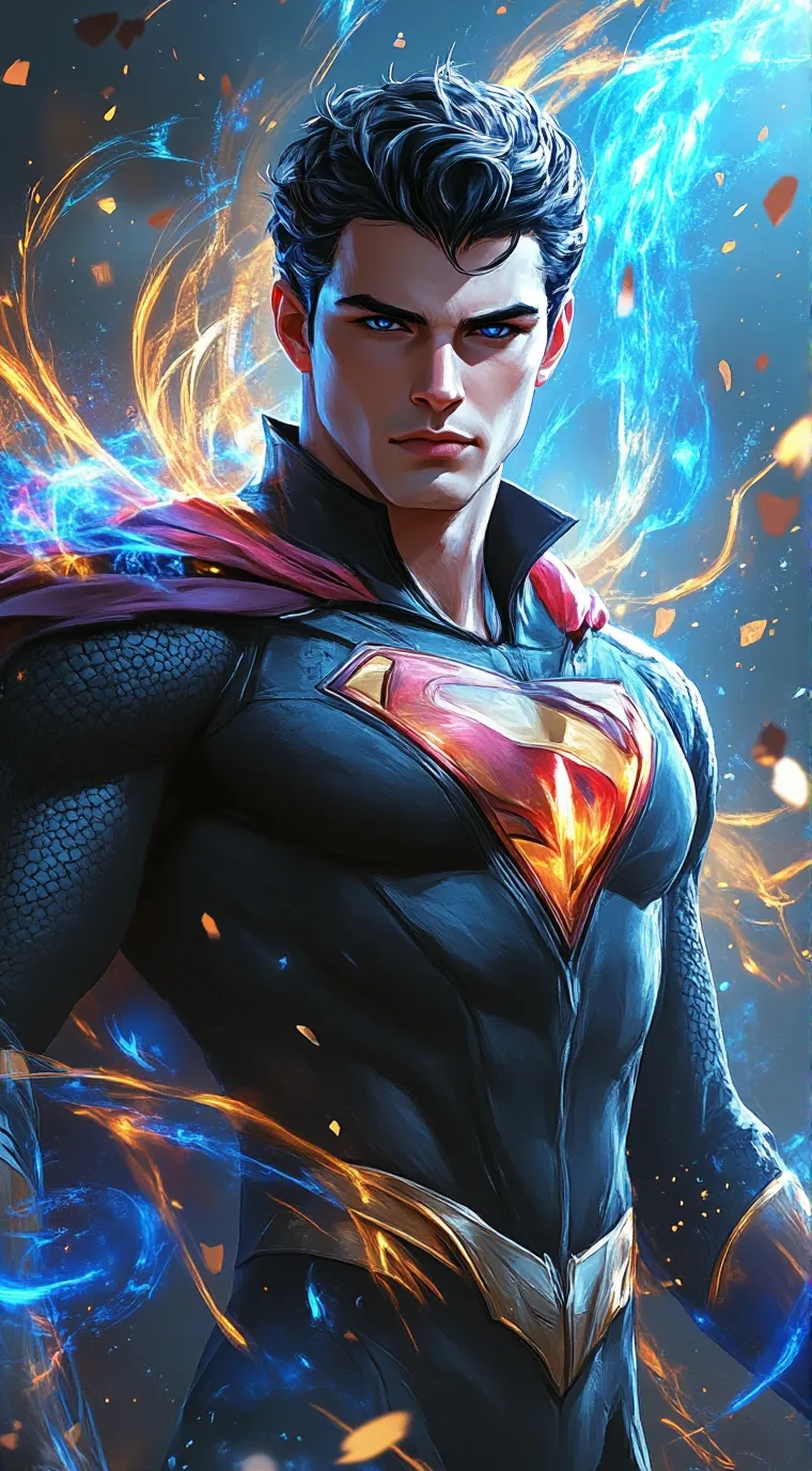 ai character: Super man background