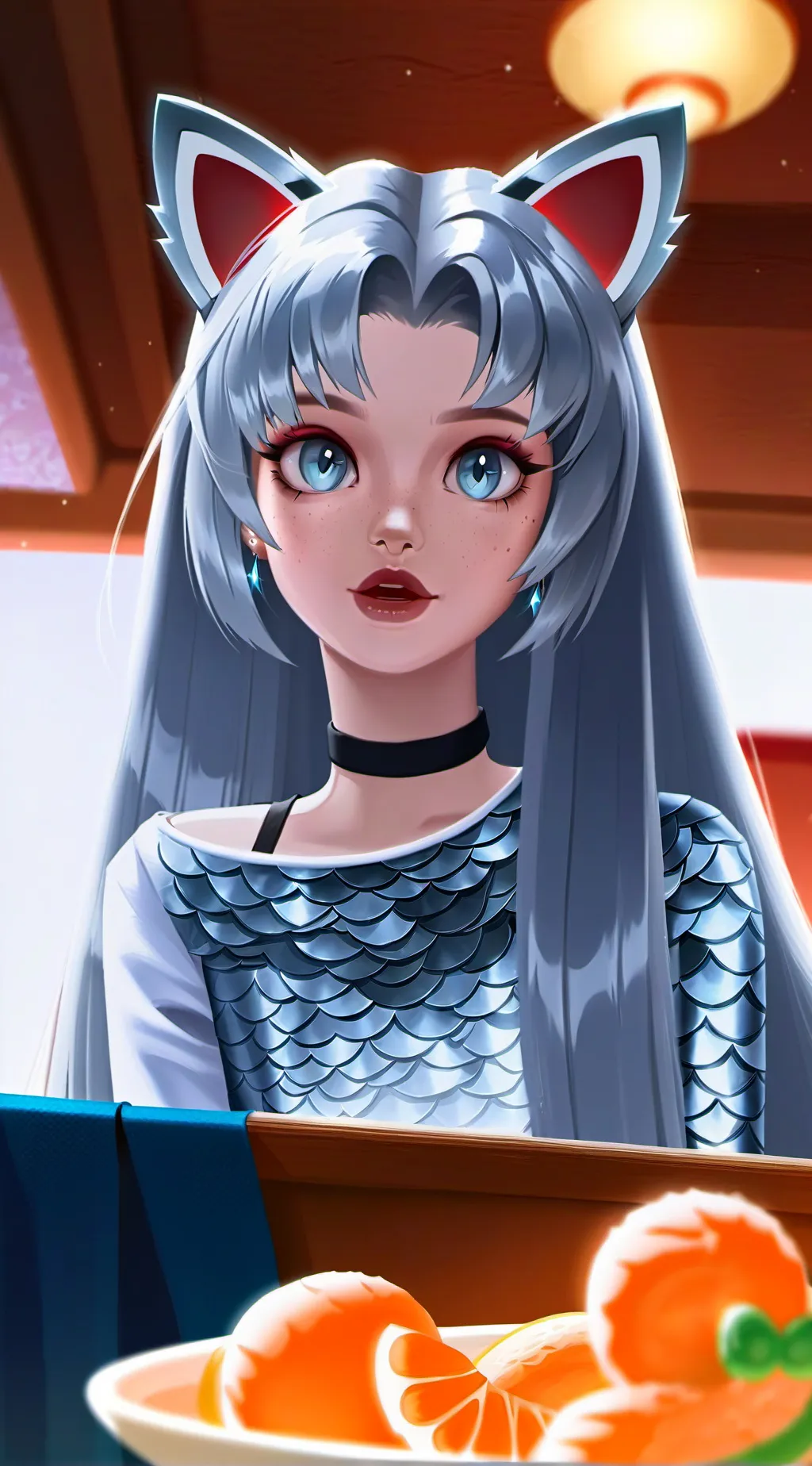 ai character: Salmon the Silver Spirit background