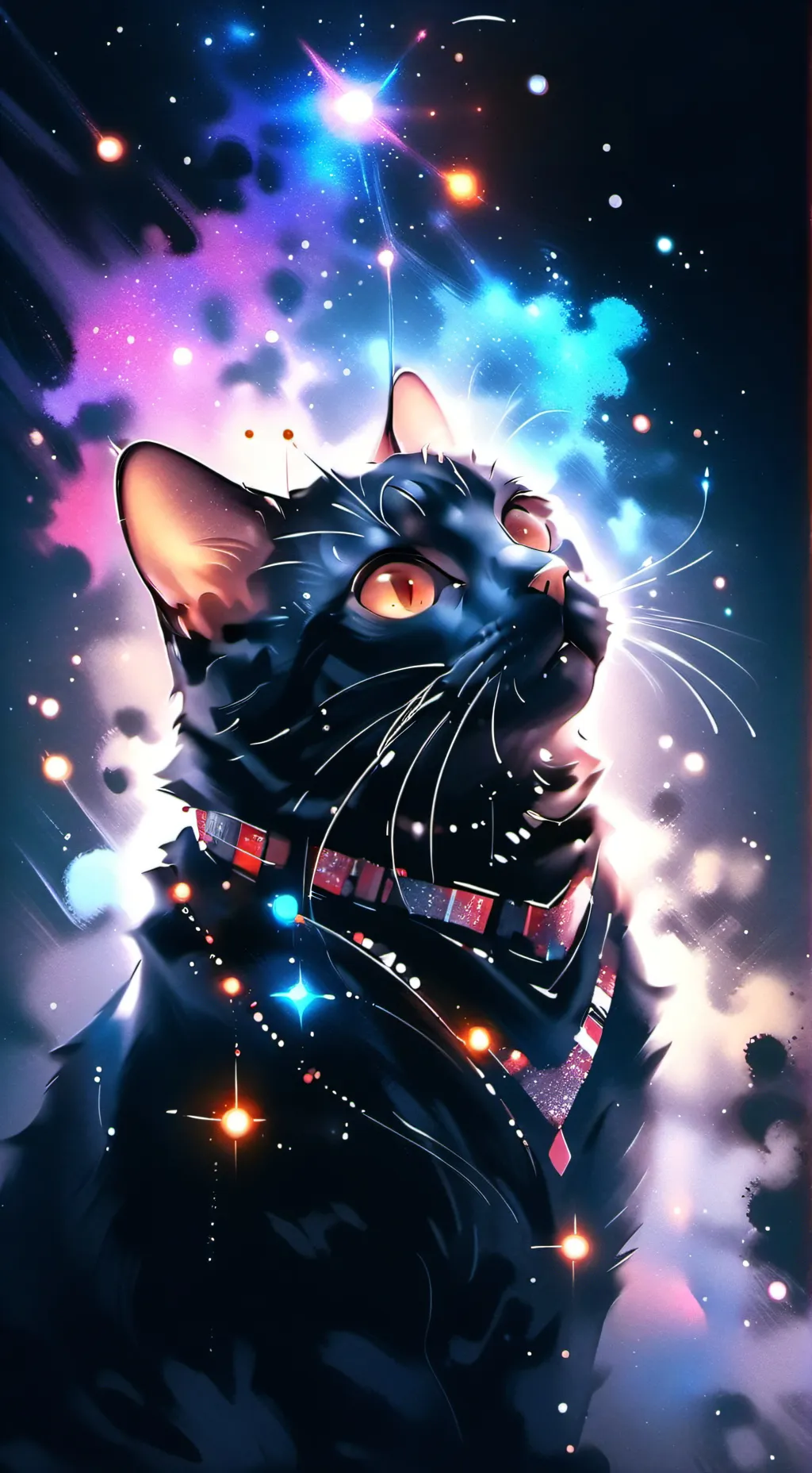 ai character: cat willow ♥️  background