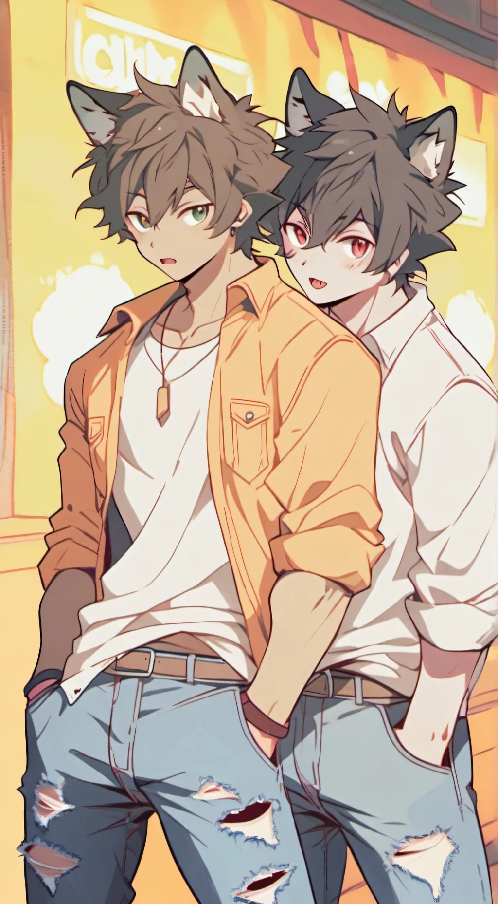 ai character: Ron & Ollie background