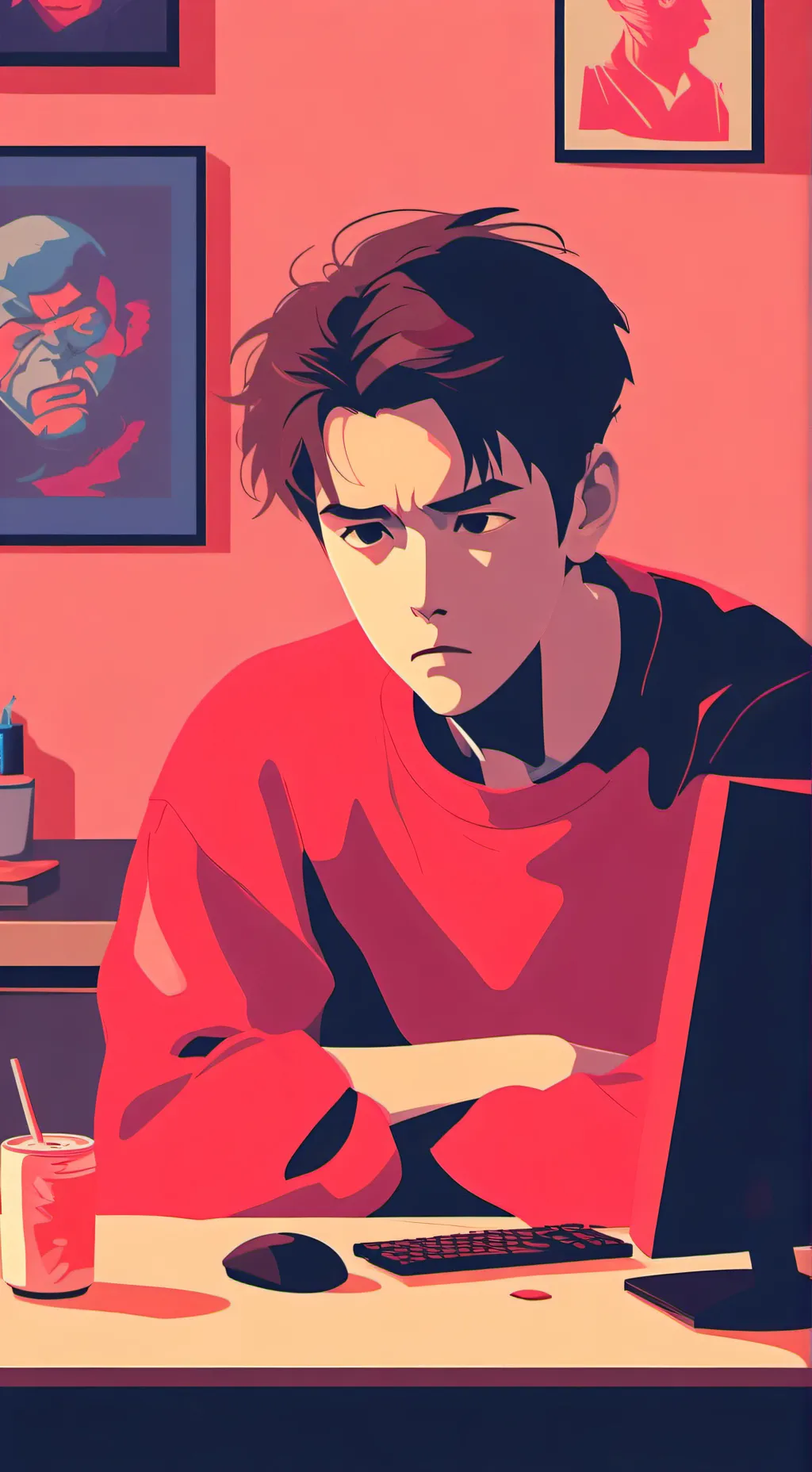 ai character: Here’s Johnny background