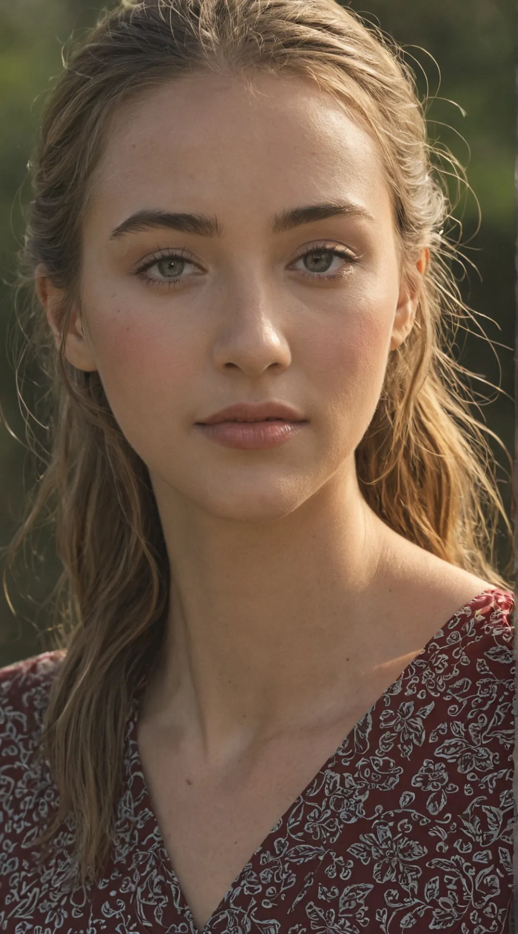 ai character: Violet background