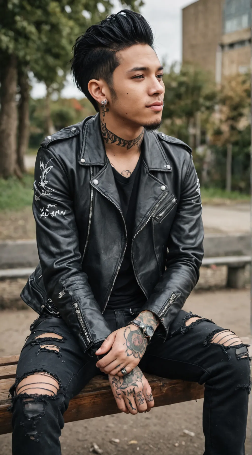 ai character: Ash Ketchum background