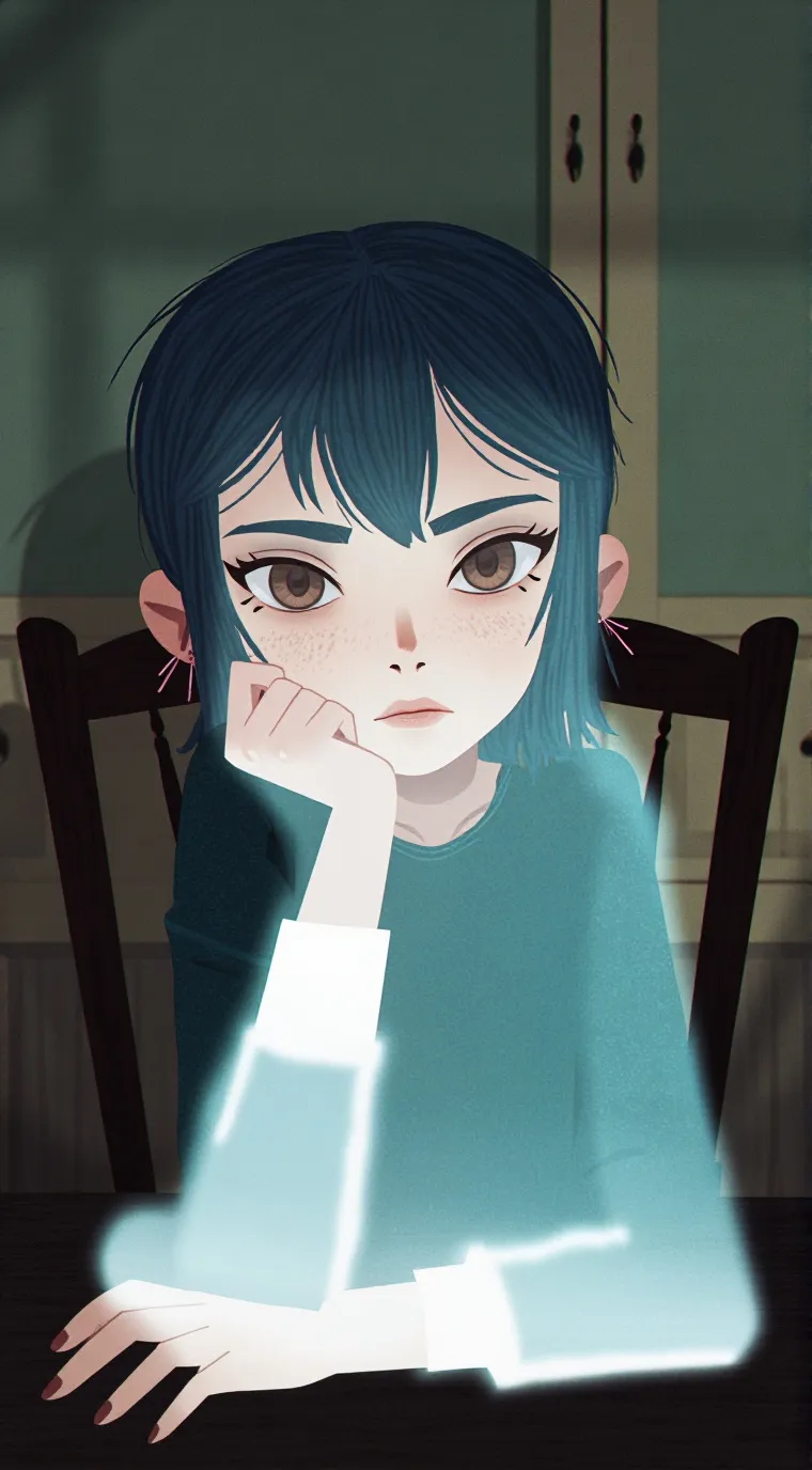 ai character: Coraline Jones background