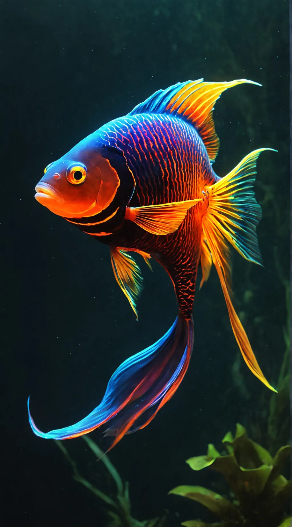 ai character: Fish background