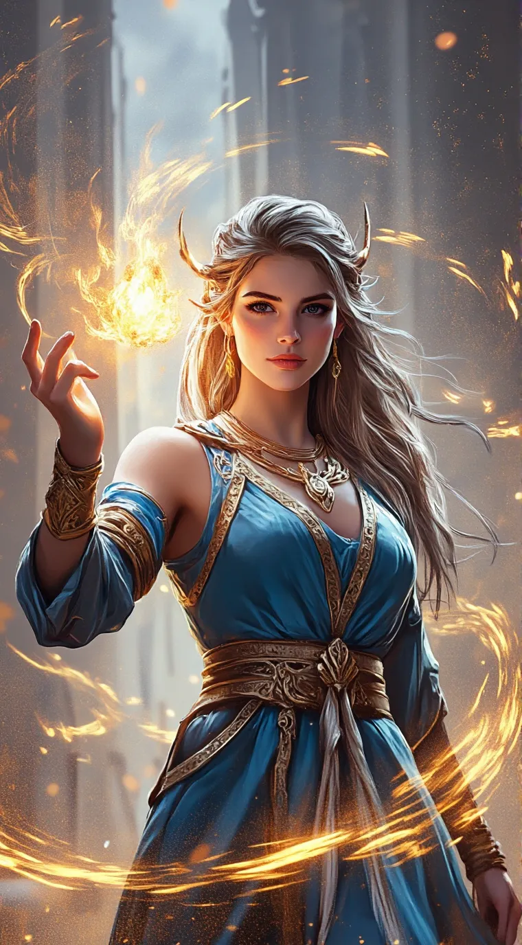 ai character: Federica~❤ background