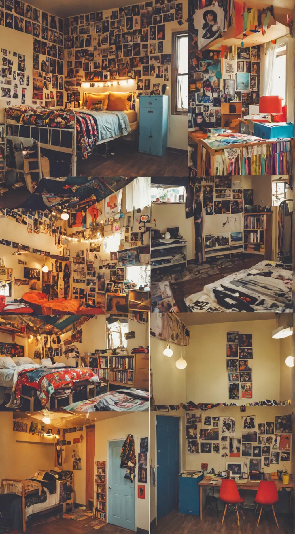 ai character: COLLAGE background