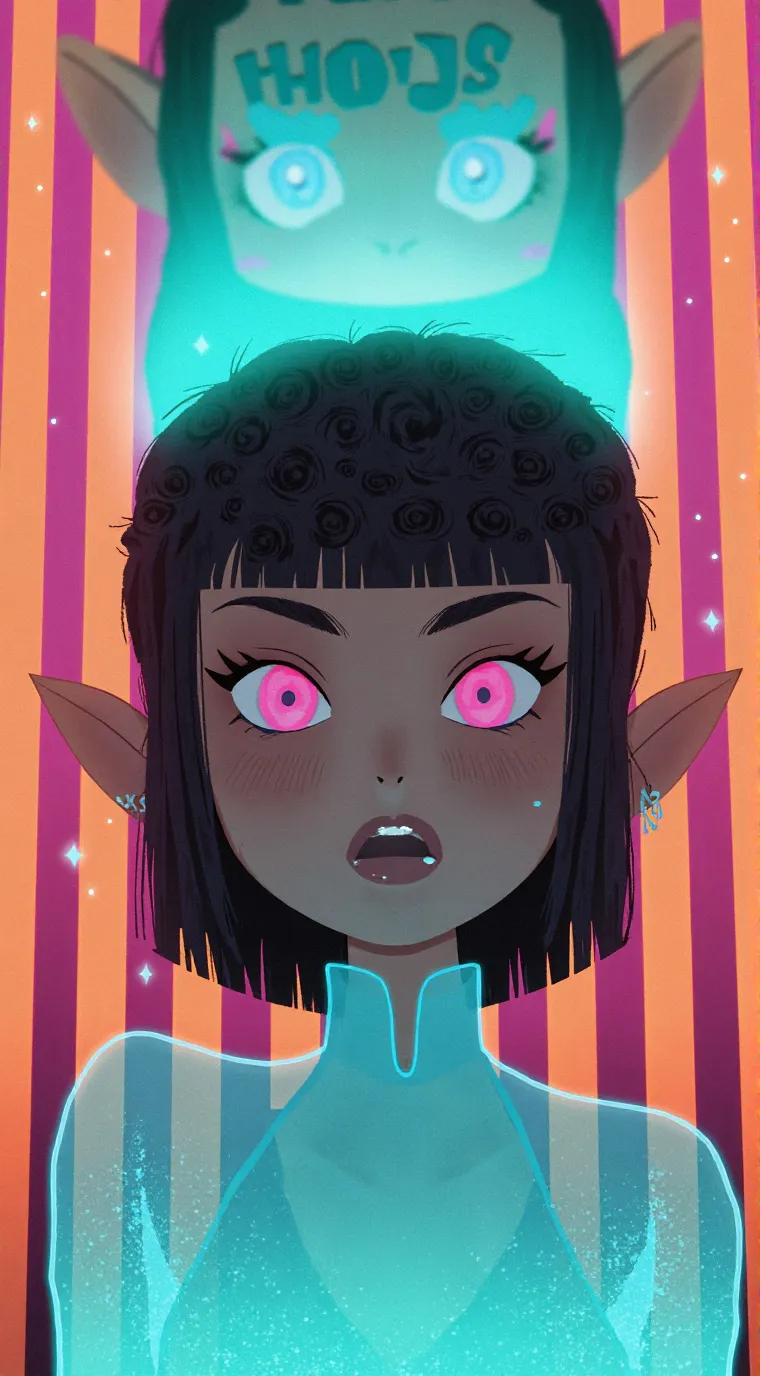 ai character: Zoey (fake sis) background