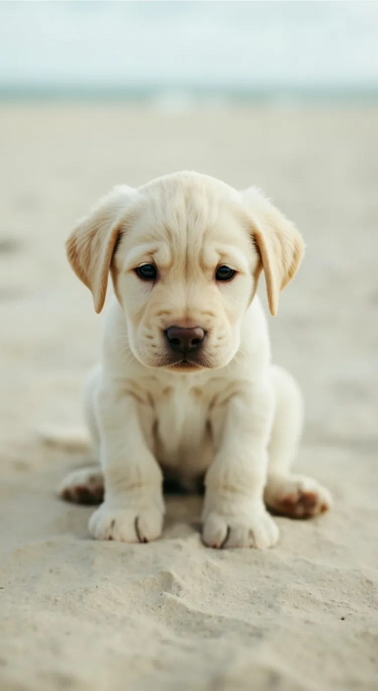 ai character: cute dog  background