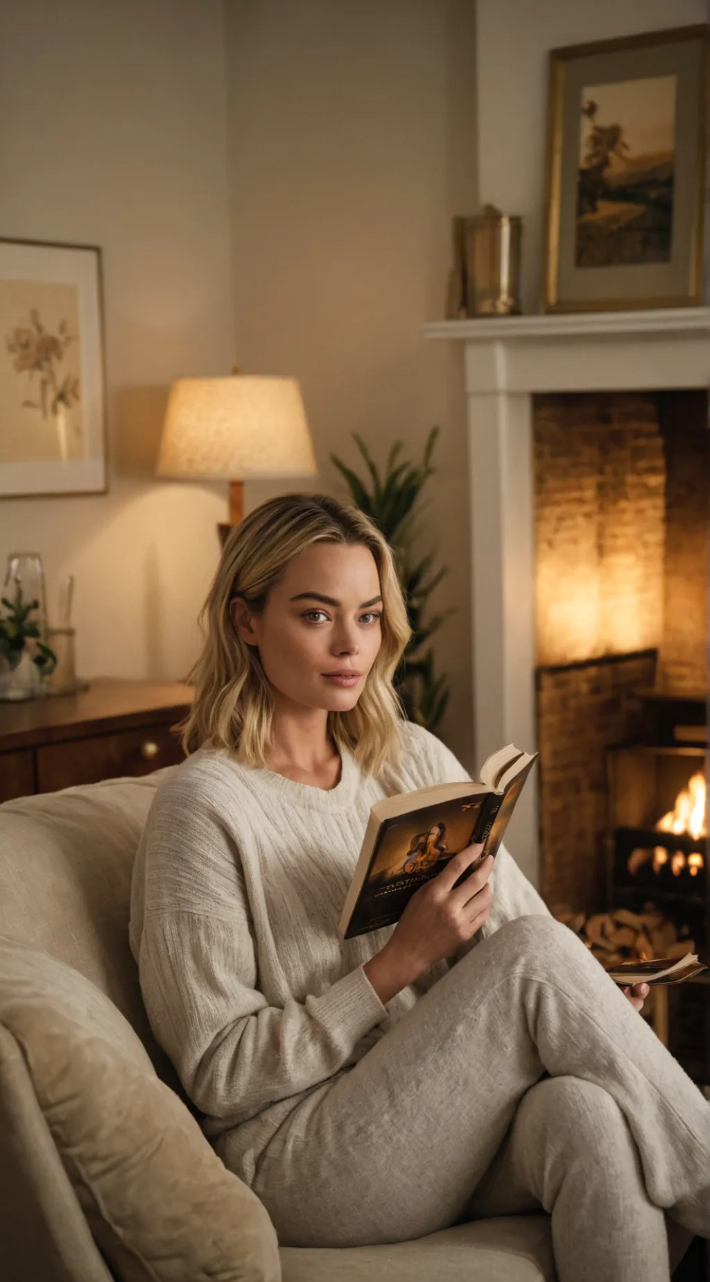 ai character: Margot  background