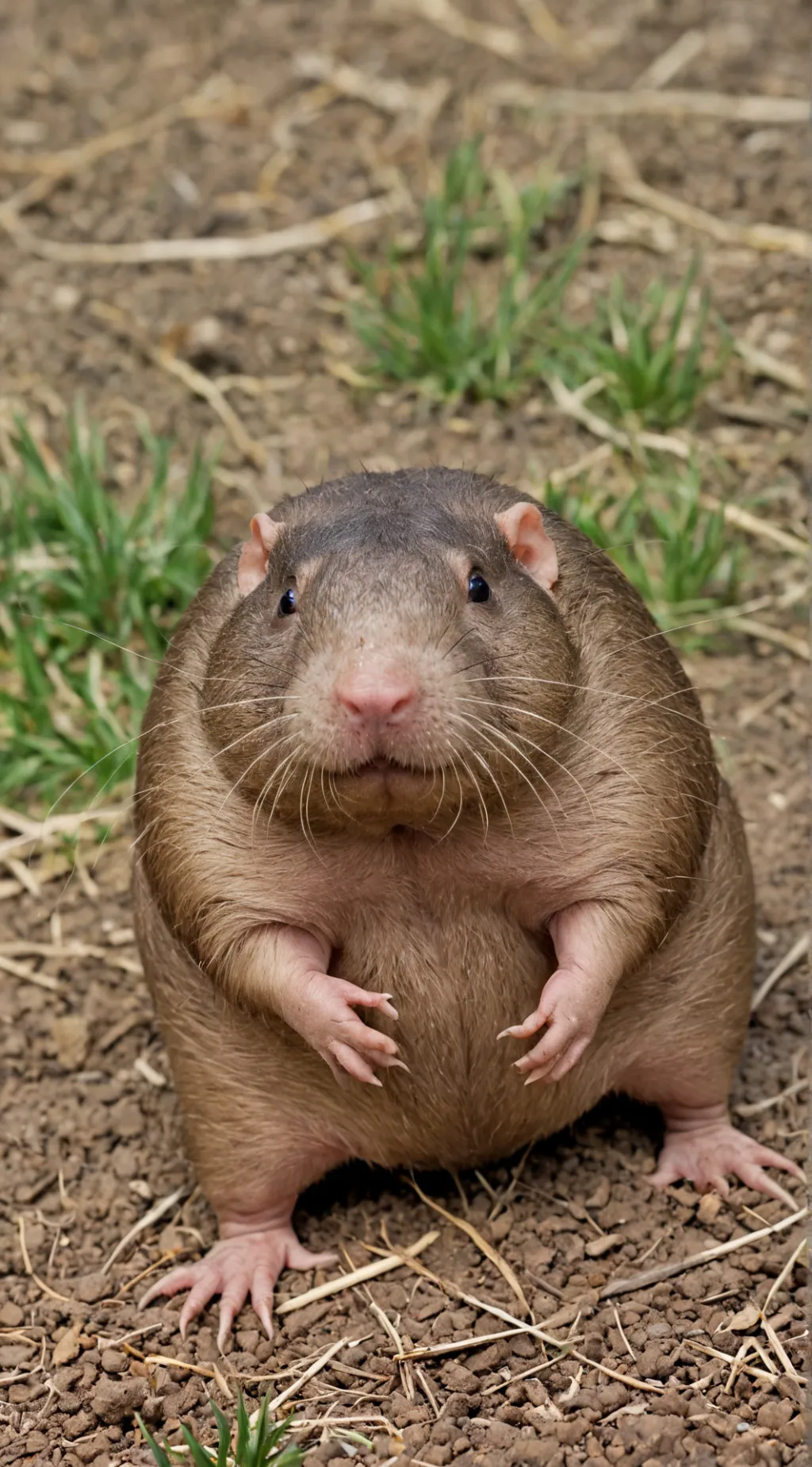 ai character: Naked mole rat  background