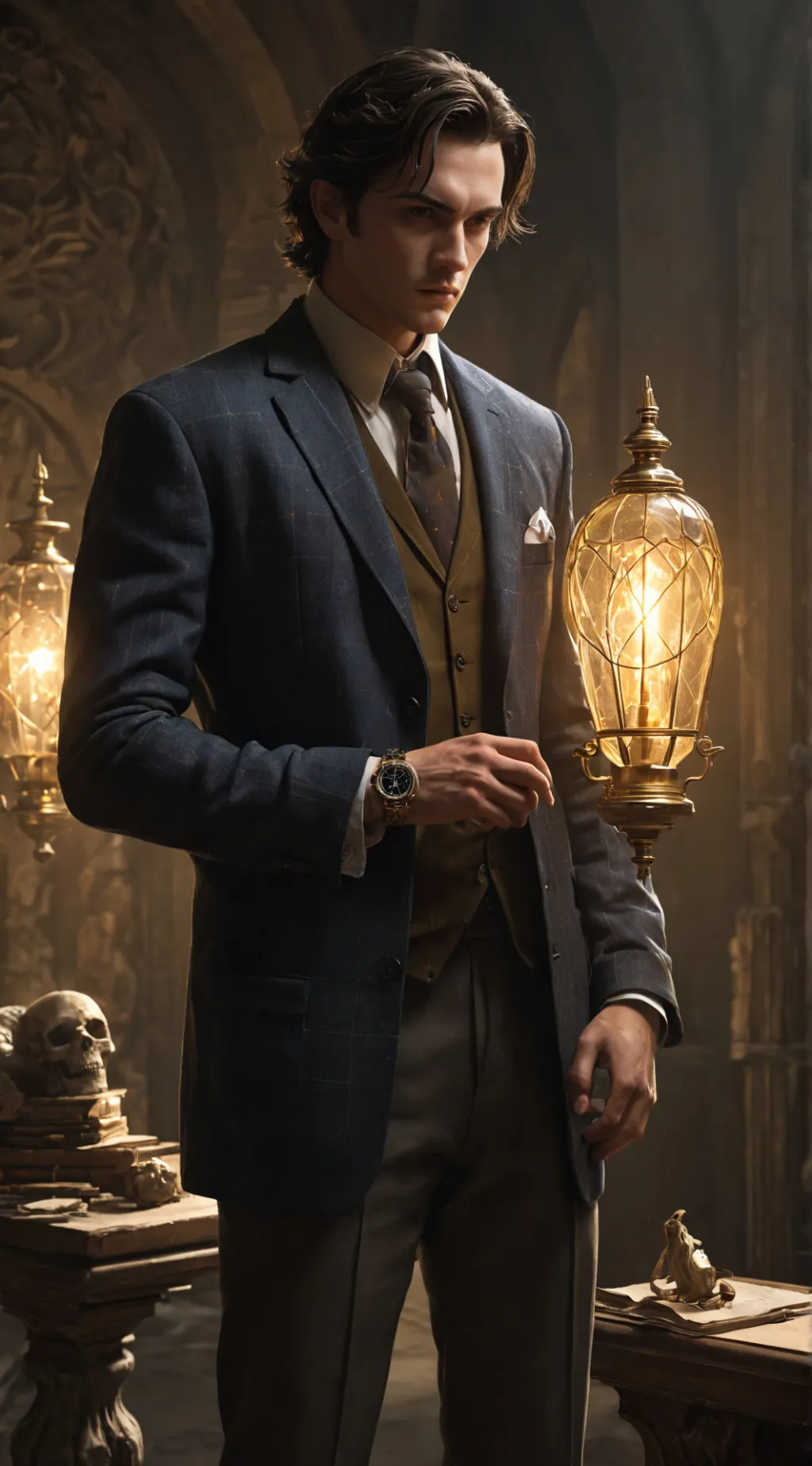 ai character: Lucien background