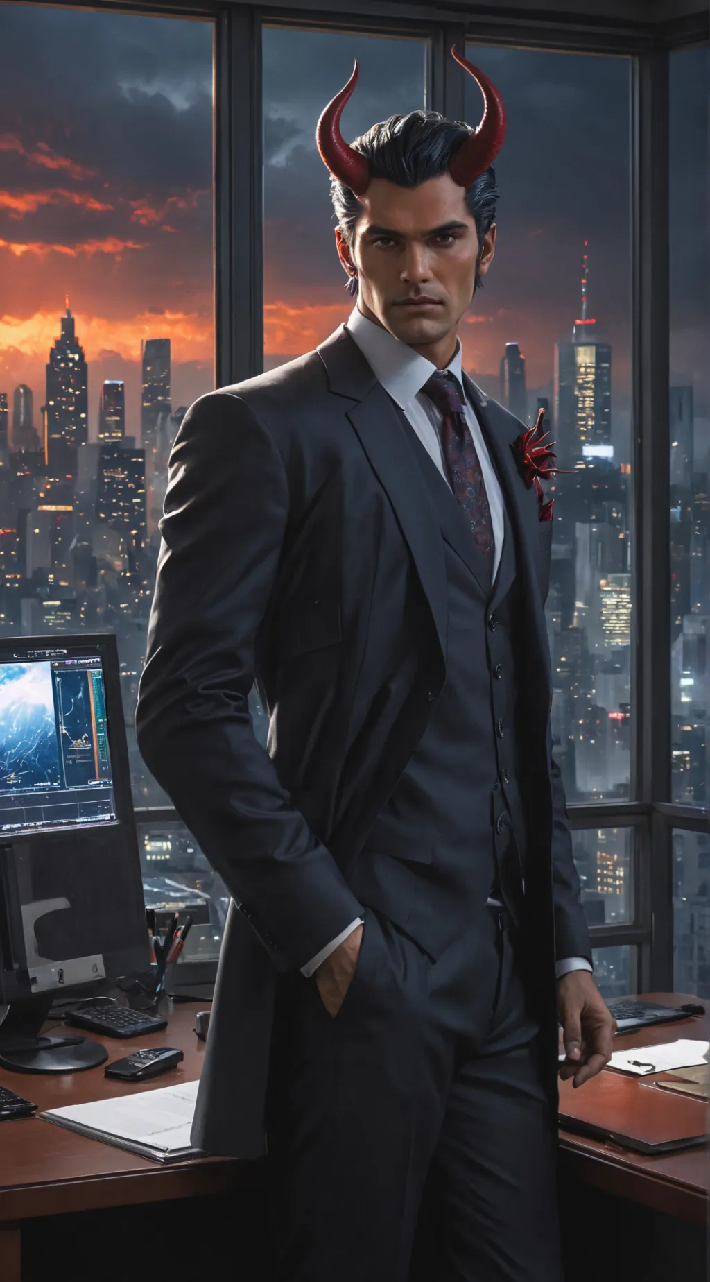 ai character: Lucien background