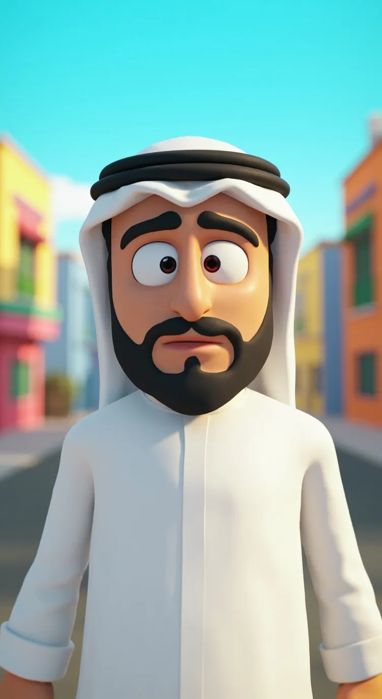 ai character: 🇸🇦 chico árabe 🇸🇦 background