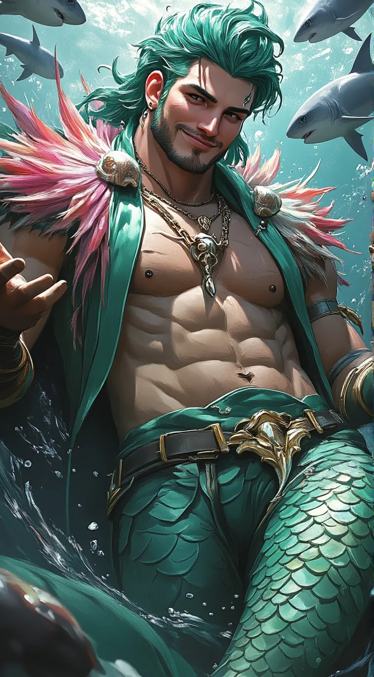 ai character: 🦈 Mako Strongjaw 🦈 background