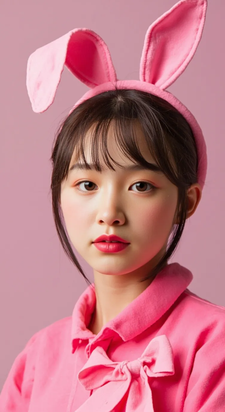 ai character: Pink but Human background