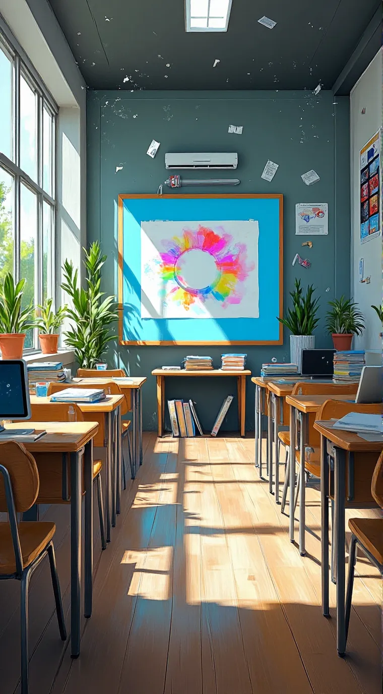 ai character: New student/1A background