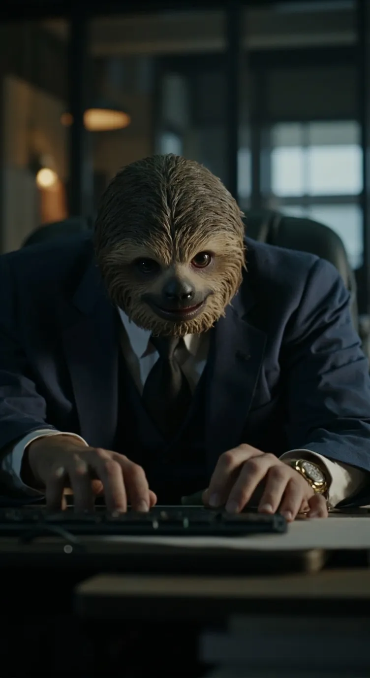 ai character: Creepy Sloth🤫🤫 background