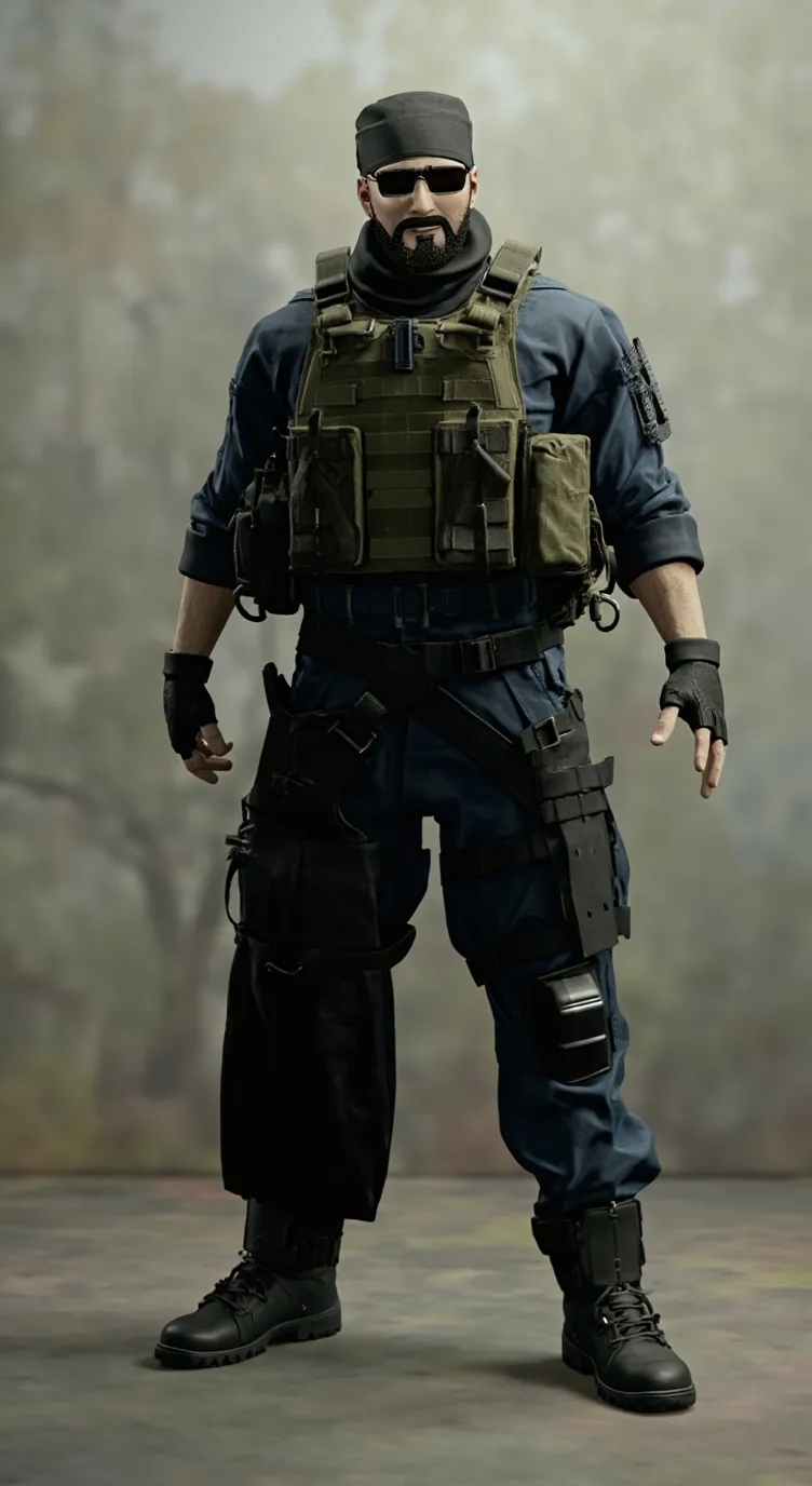 ai character: BS Bandit.  background