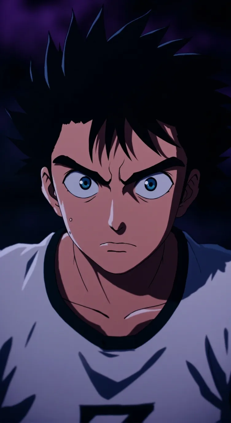 ai character: Blue background