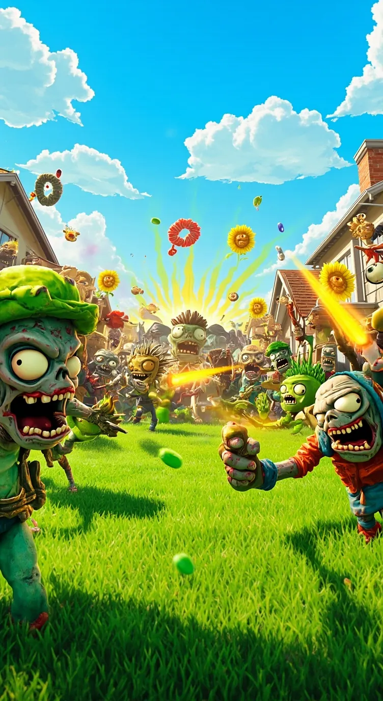 ai character: plants vs zombies background