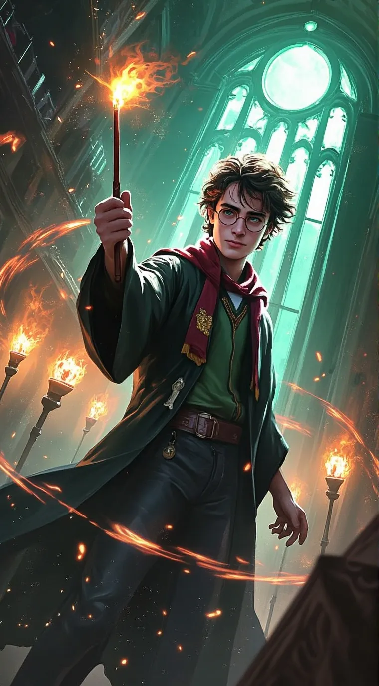 ai character: Harry Potter background