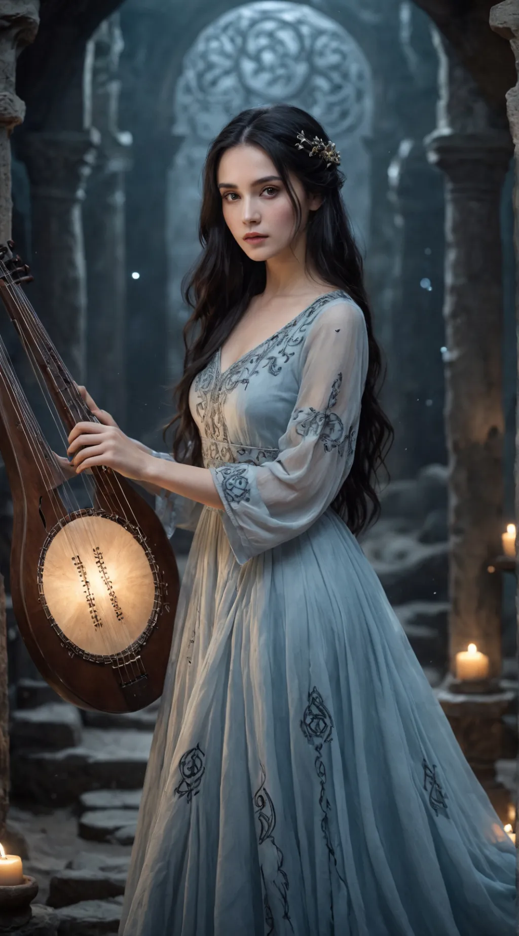 ai character: червлена background