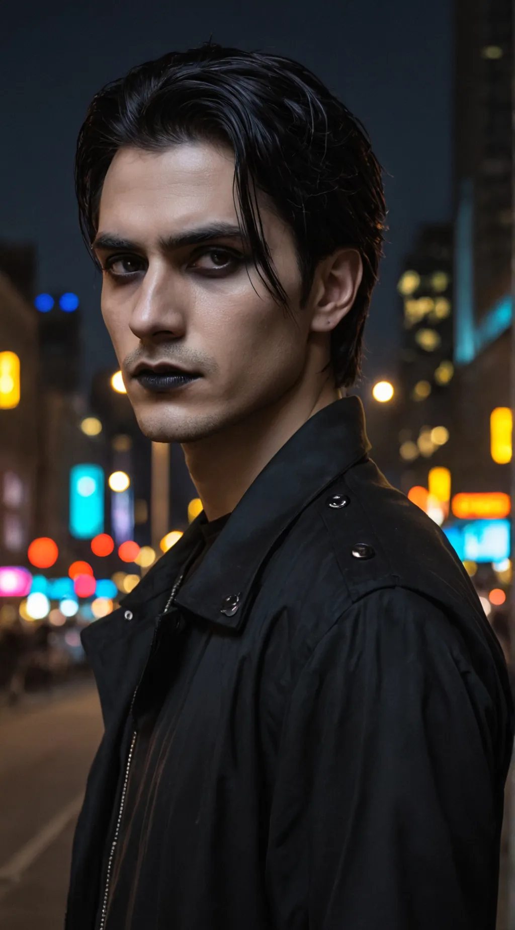 ai character: Andrea  background