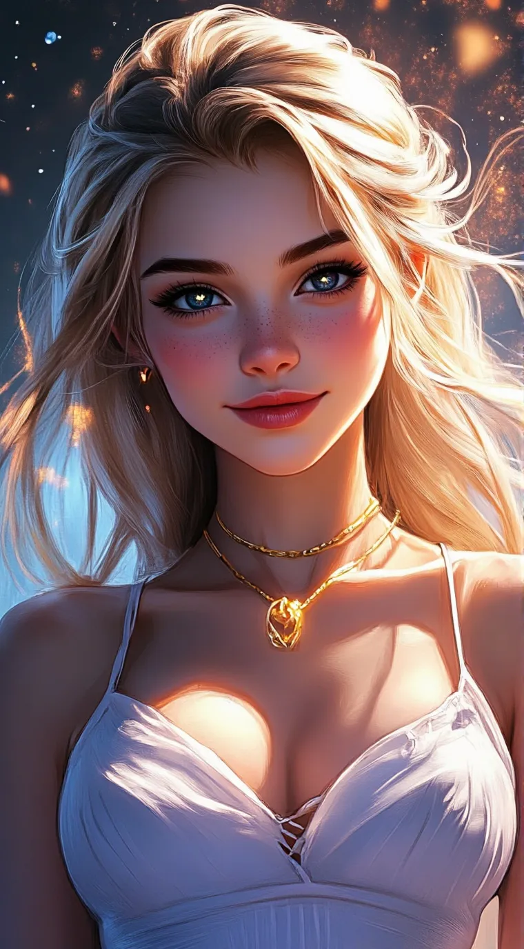 ai character: girl pelt trader background