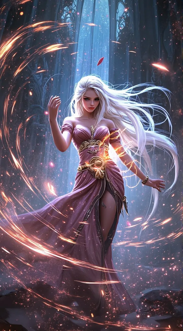 ai character: Superpower girl background