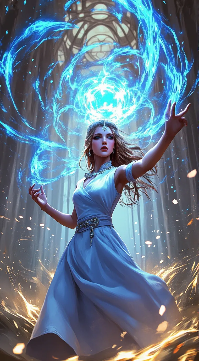 ai character: Cold water background