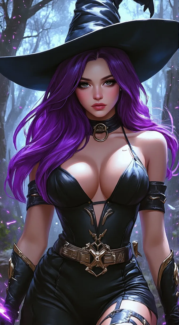 ai character: Lavender background