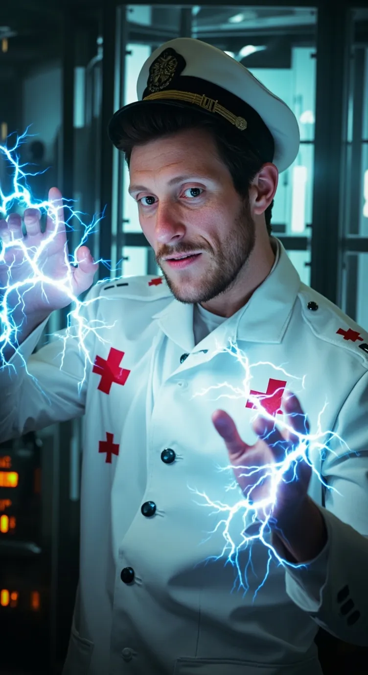 ai character: Captain Help. background