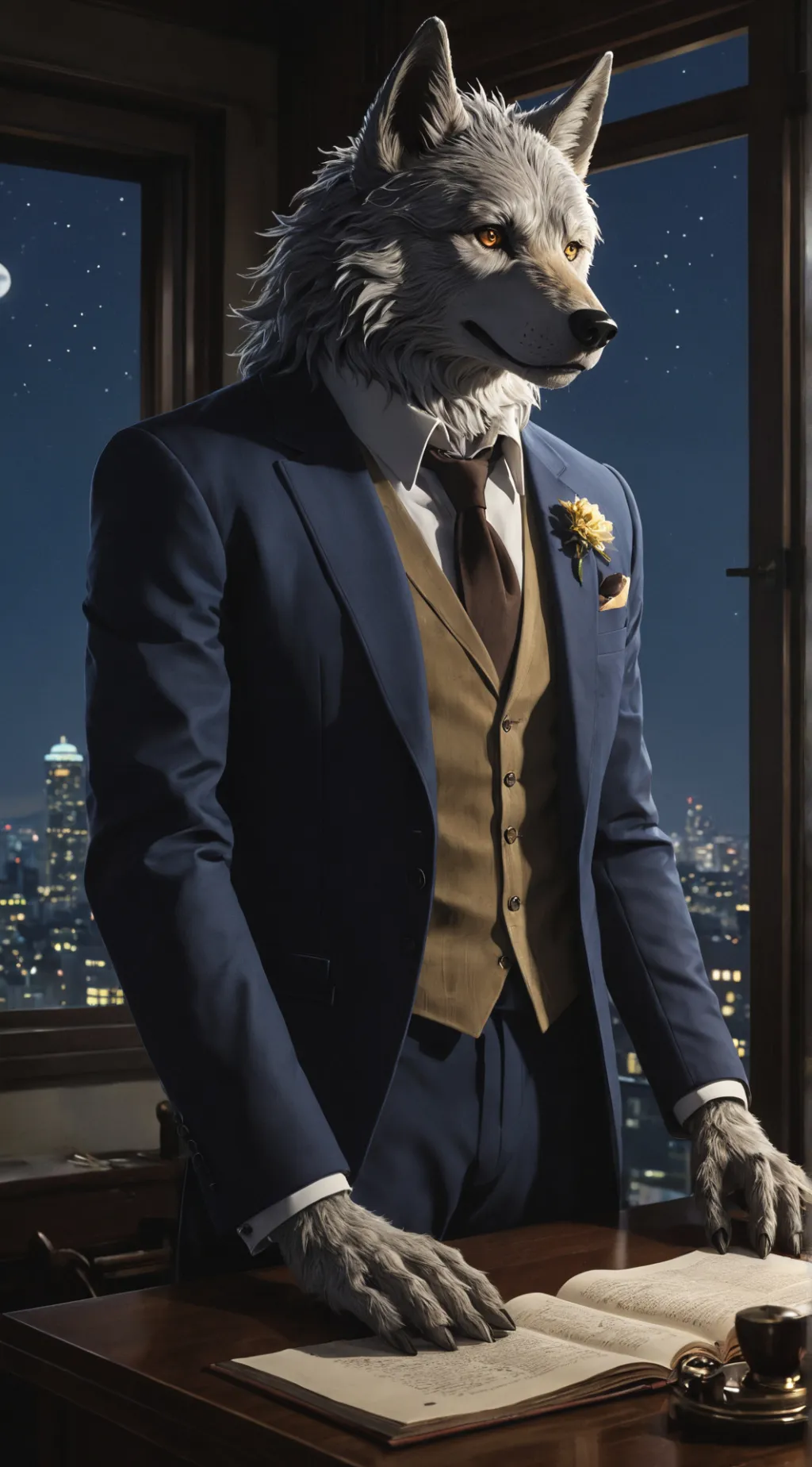 ai character: Lucien background