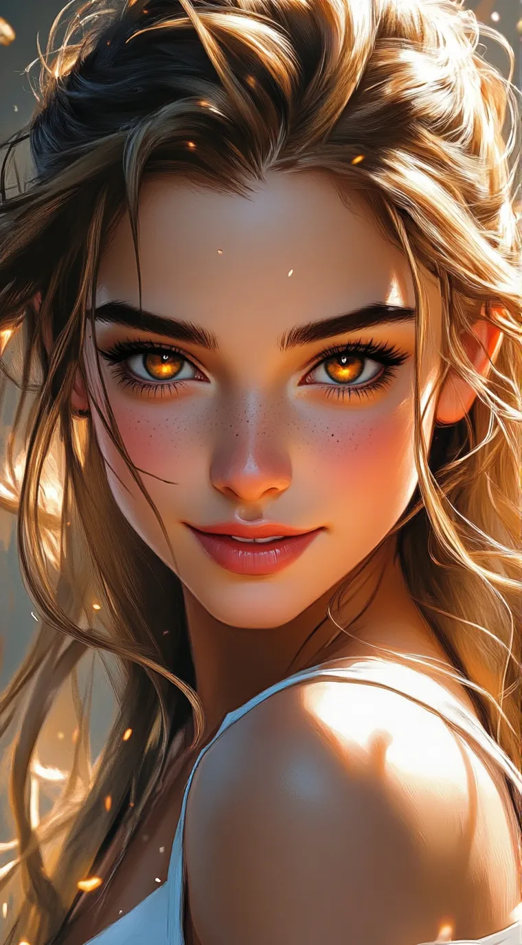 ai character: powerful women background