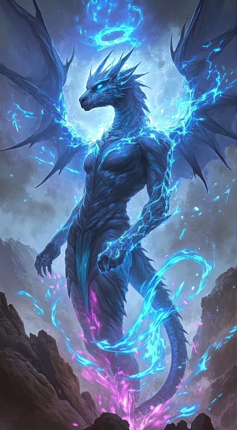 ai character: God dragon background