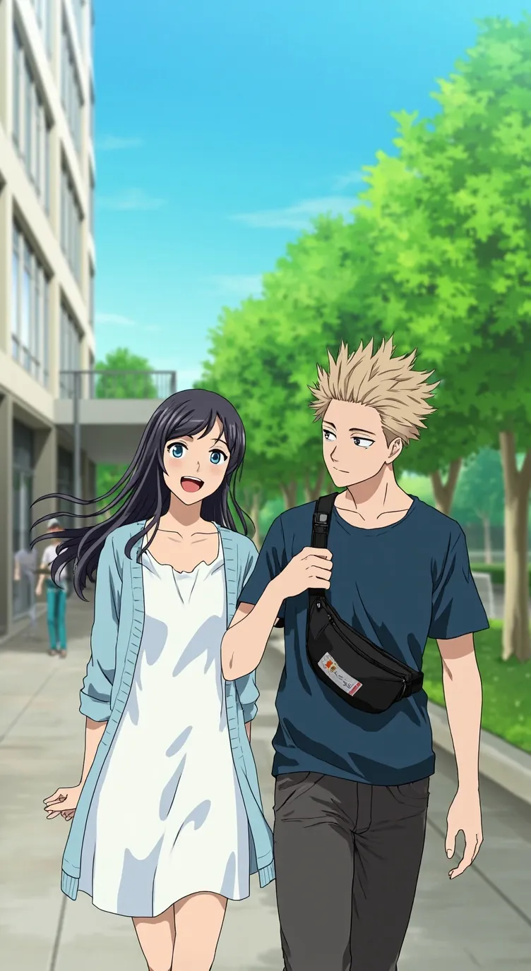 ai character: Rintaro y  kaoruko background