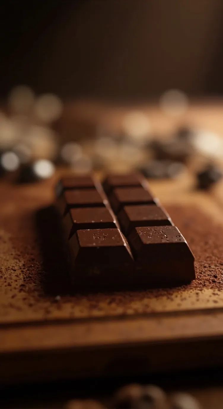 ai character: Tú chocolate background