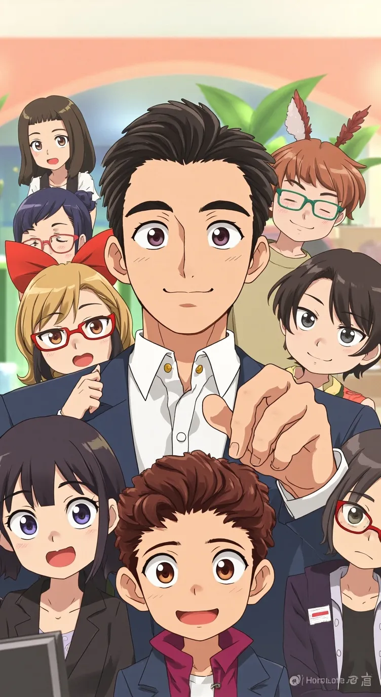 ai character: boss background