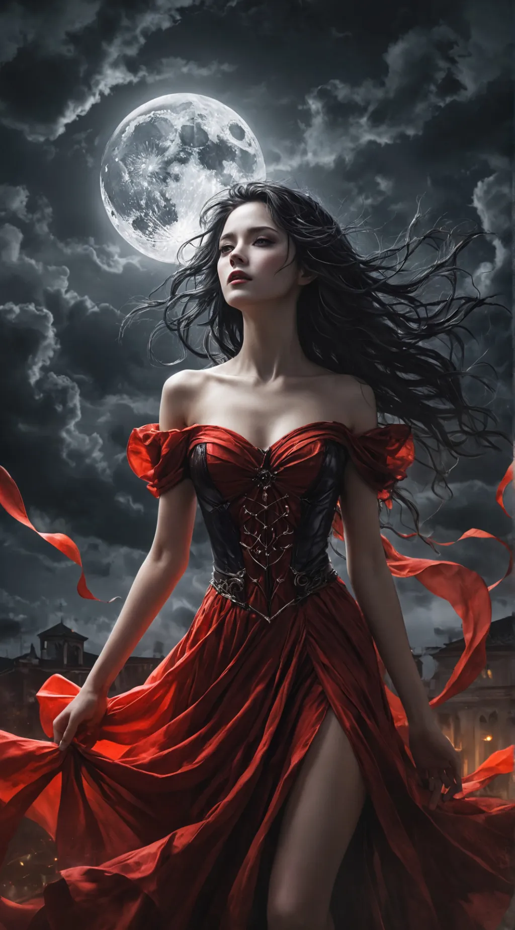 ai character: 🔺lady danger🔺 background