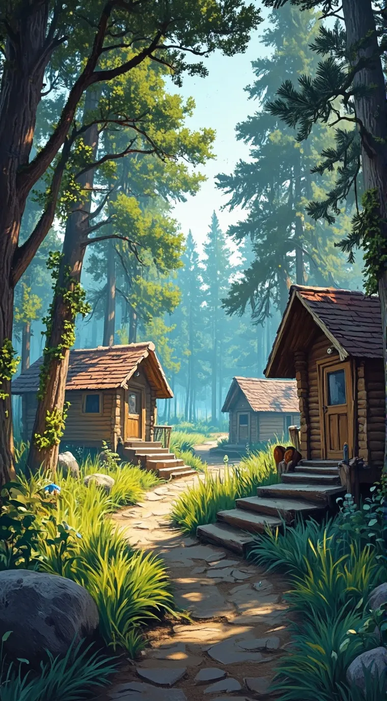 ai character: 🏝️🌊Summer camp🌊🏖️🫧 background