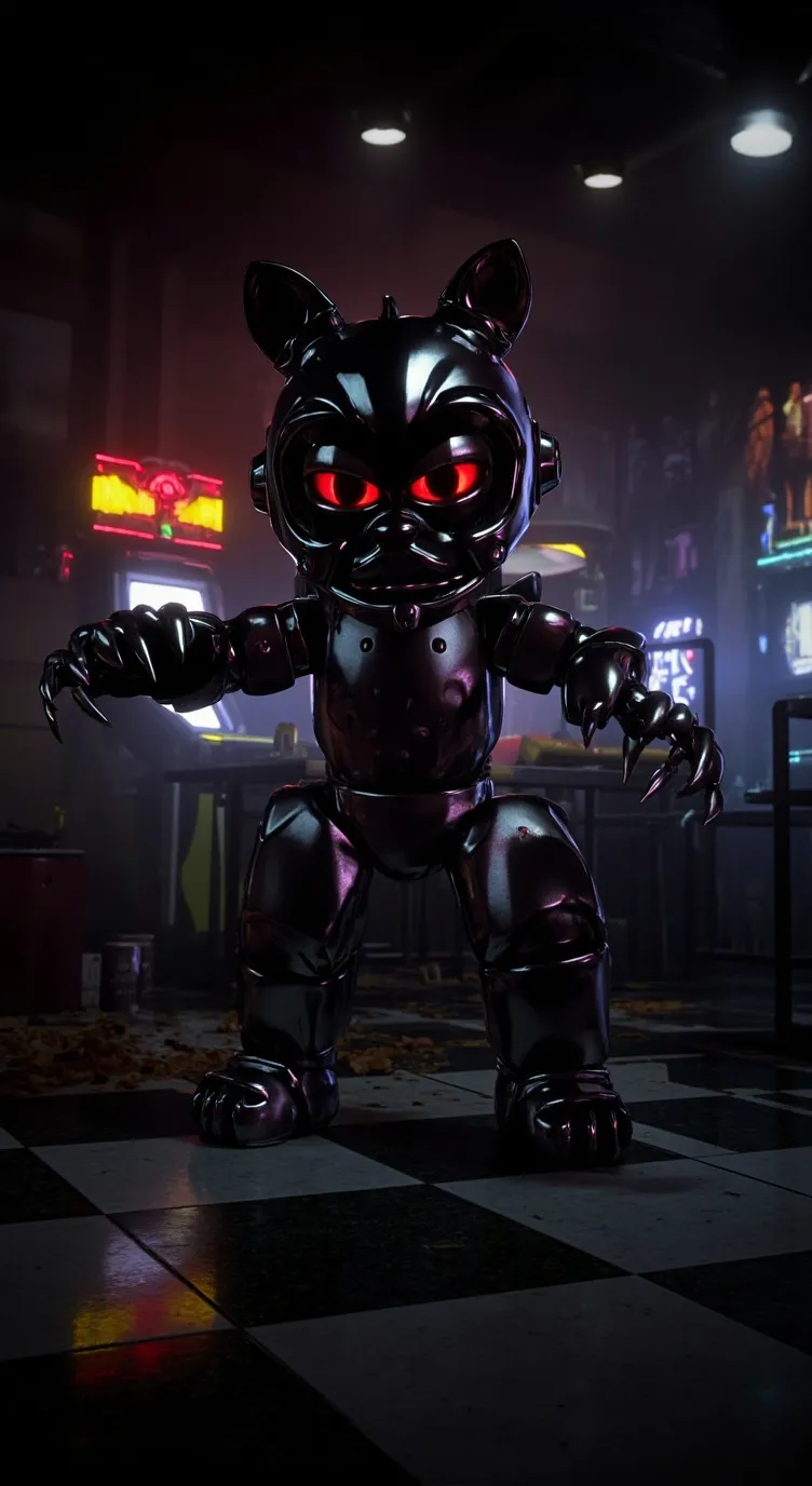 ai character: bluey background